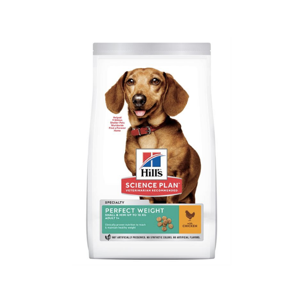 Hill's Science Plan Hundefoder Voksen - Perfect Weight Mini m. kylling